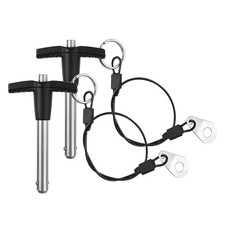 2 Pack T Handle Quick Release Pin 5/16 Inch Diameter ,Stainless Steel Ball Lo...