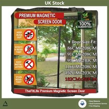 Heavy Duty Magnetic Fly Screen Door - Automatic Snap Shut & Pet-Friendly Design
