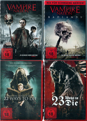 The ABCs of Death 1+2+Vampire Nation 1+2 (DVDs) Horror-Sammlung (FSK 18) (NEU)