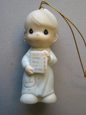 1995 PRECIOUS MOMENTS TEACHER CHRISTMAS ORNAMENT