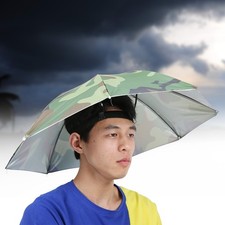 &tilde;65cm Diameter Large Umbrella Cap Sunscreen Hat Umbrella (camouflage)