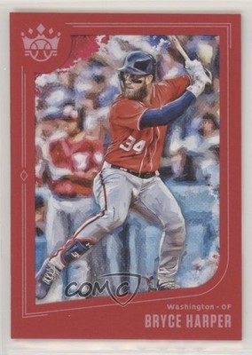 2019 Panini Diamond Kings Short Print Red Framed Bryce Harper #143 8k4