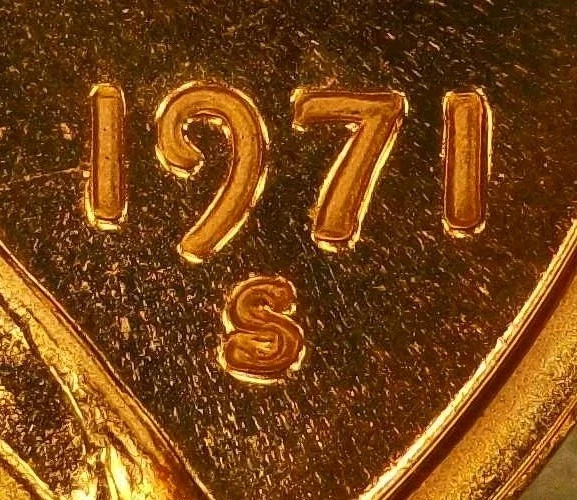 🔥 DCAM 1971-S PROOF LINCOLN CENT DDO (Ear) DDR & RPM (West) VARIETY - Image 4 of 4