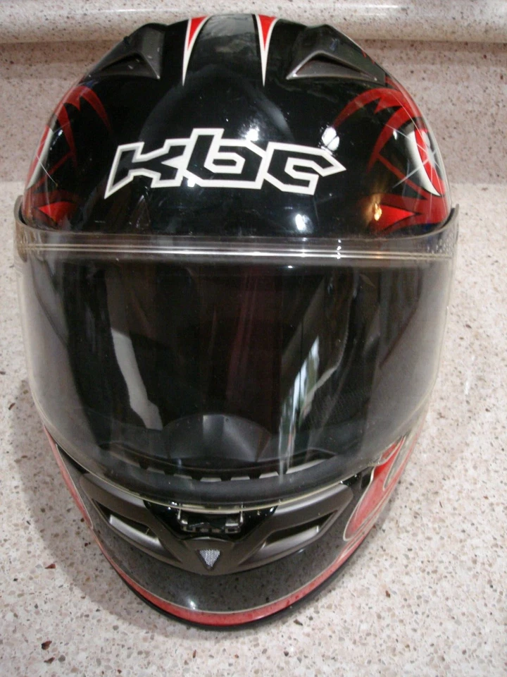 Casco de motocicleta KBC arte facial completo por Fabrice Christophe Kreation XL 61-62 cm. Foto 4 de 4