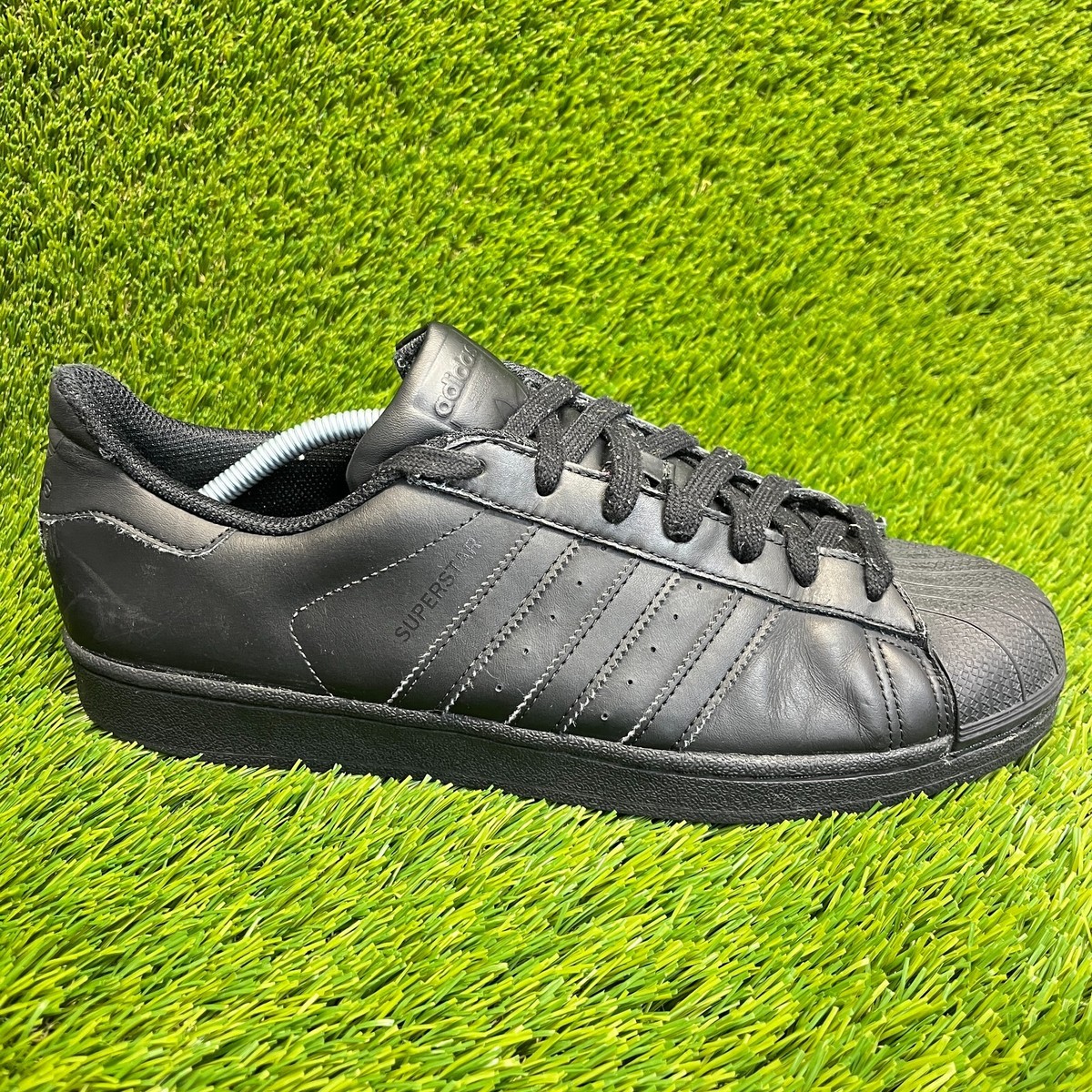 Adidas Superstar Foundation Mens Size Black Athletic Leather
