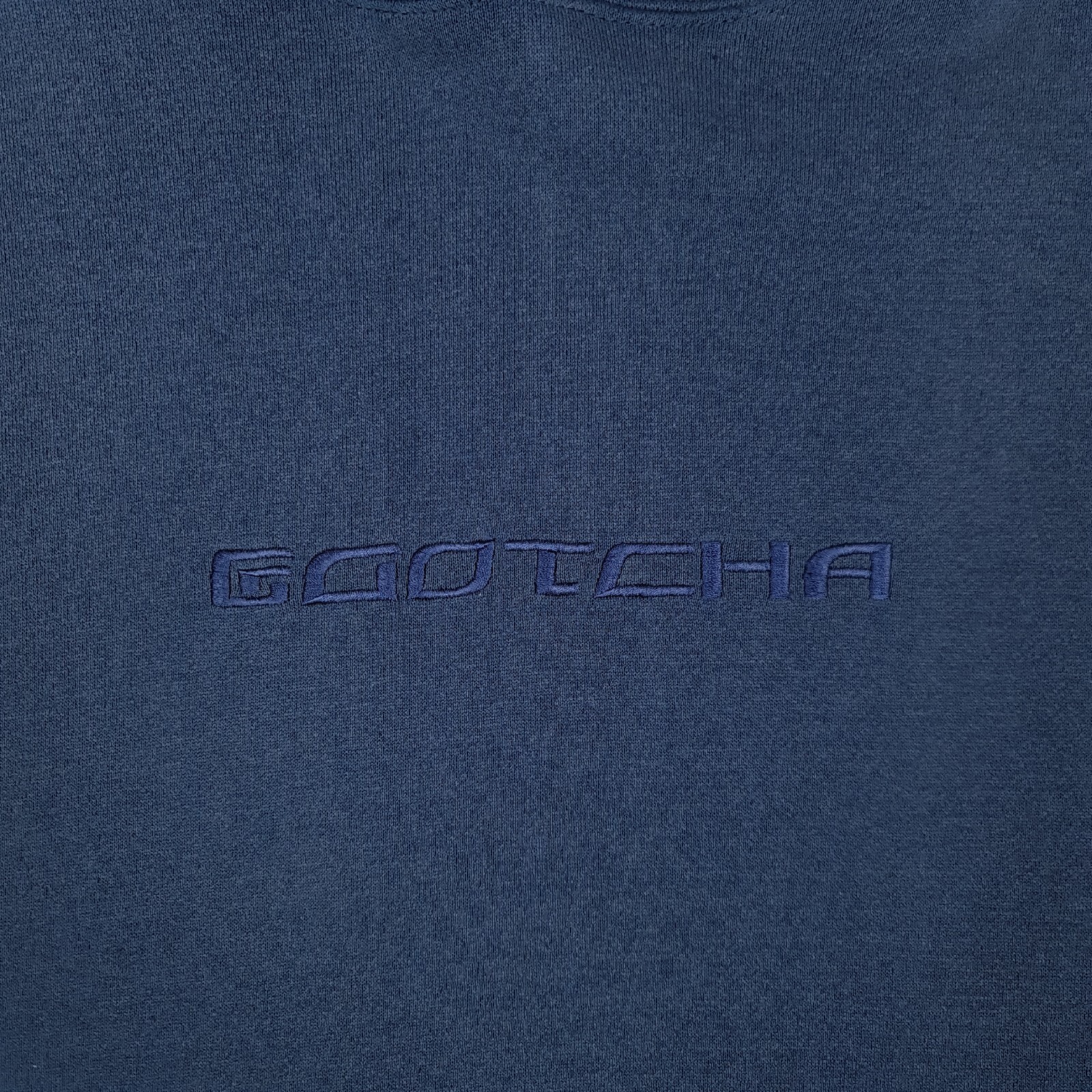 Vintage Gotcha Hoodie Faded Blue Surfwear Embroidered Mens Size Large vintage-gotcha-hoodie-faded-blue-surfwear-embroidered-mens-size-large