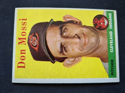 1958 Topps Baseball Card # 35 Don Mossi  - Cleveland Indians (EX)