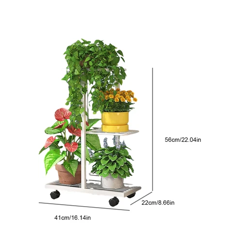 7 Tier 8 Pots Metal Plant Shelf Rack Display Stand Multiple Flower Pot Holder UK - Picture 6 of 16