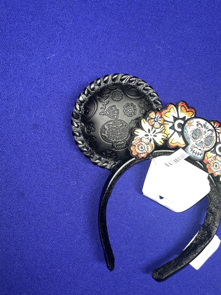 Disney Parks Coco Floral Sugar Skull Minnie Mouse Ears 