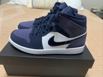 NIKE Jordan 1 Mid Obsidian Sanded Purple 554724-445 MEN size 8.5 193152249646 | eBay