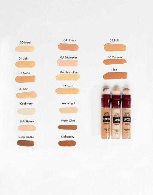 Maybelline Instant Anti Age ERASER Eye Concealer 6.8 ml Brand New 16 Shades