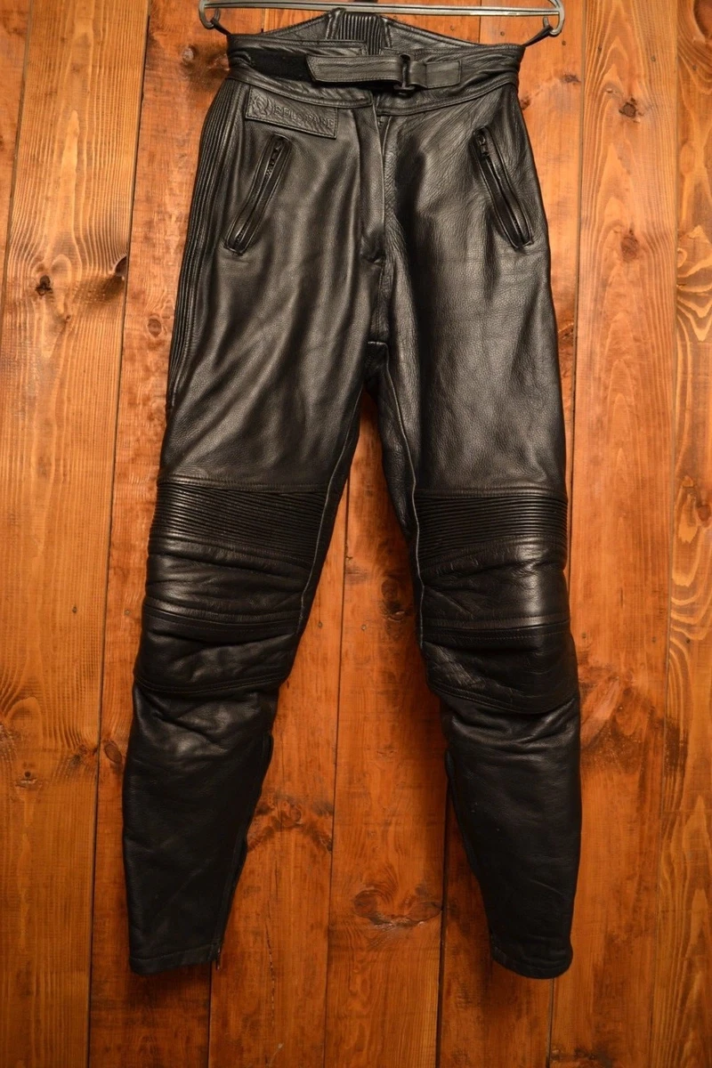 BELSTAFF BRITISH BLACK LEATHER CAFE RACER RIDERS WOMEN S VINTAGE