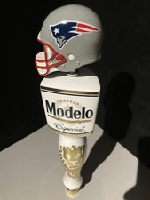 🔥 Modelo Especial New England Patriots  Beer Bar Tap Handle W/ Football Helmet