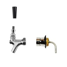 Beer Tower Shank With Stainless Steel Faucet - Kegerator Draft Beer Supplies