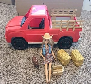 Barbie Dream House Sweet Orchard Farm Truck Doll Set, Blonde