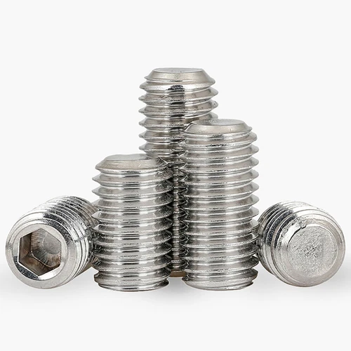 M3 M4 M5 M6 M8 - M16 Fine Thread Flat Point Grub Screws Socket Set A2 Stainless - Picture 3 of 8