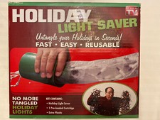 New! Holiday Light Saver Storage Untangle Lights Easy Fast Reusable 
