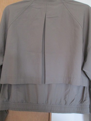 OLD NAVY ACTIVE Loose StretchTech Mock Neck Zip-Front Lined Jacket-Taupe-Size S - Picture 11 of 12