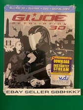 G.I. GI Joe Retaliation 3D Blu-ray + Blu Ray + DVD Steelbook MINT New Sealed