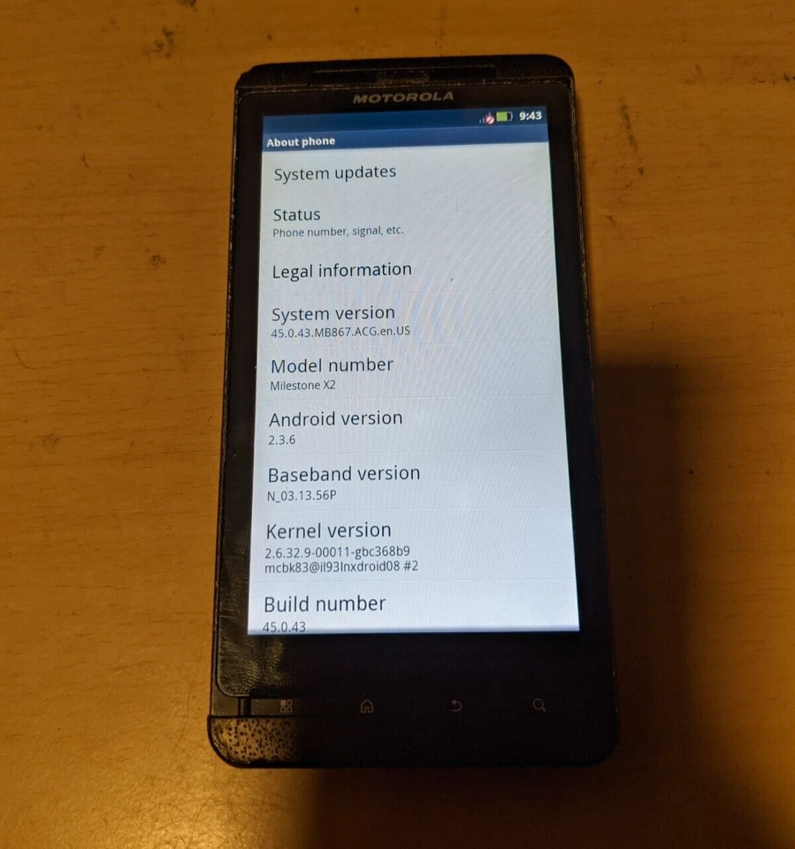 Motorola Milestone X2 - 8GB - Black (Verizon) Fully Functional - See Below - Image 2 of 4