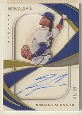 2021 Immaculate Collection Ronald Acuna Jr. #SS-RAJ Auto #08/99