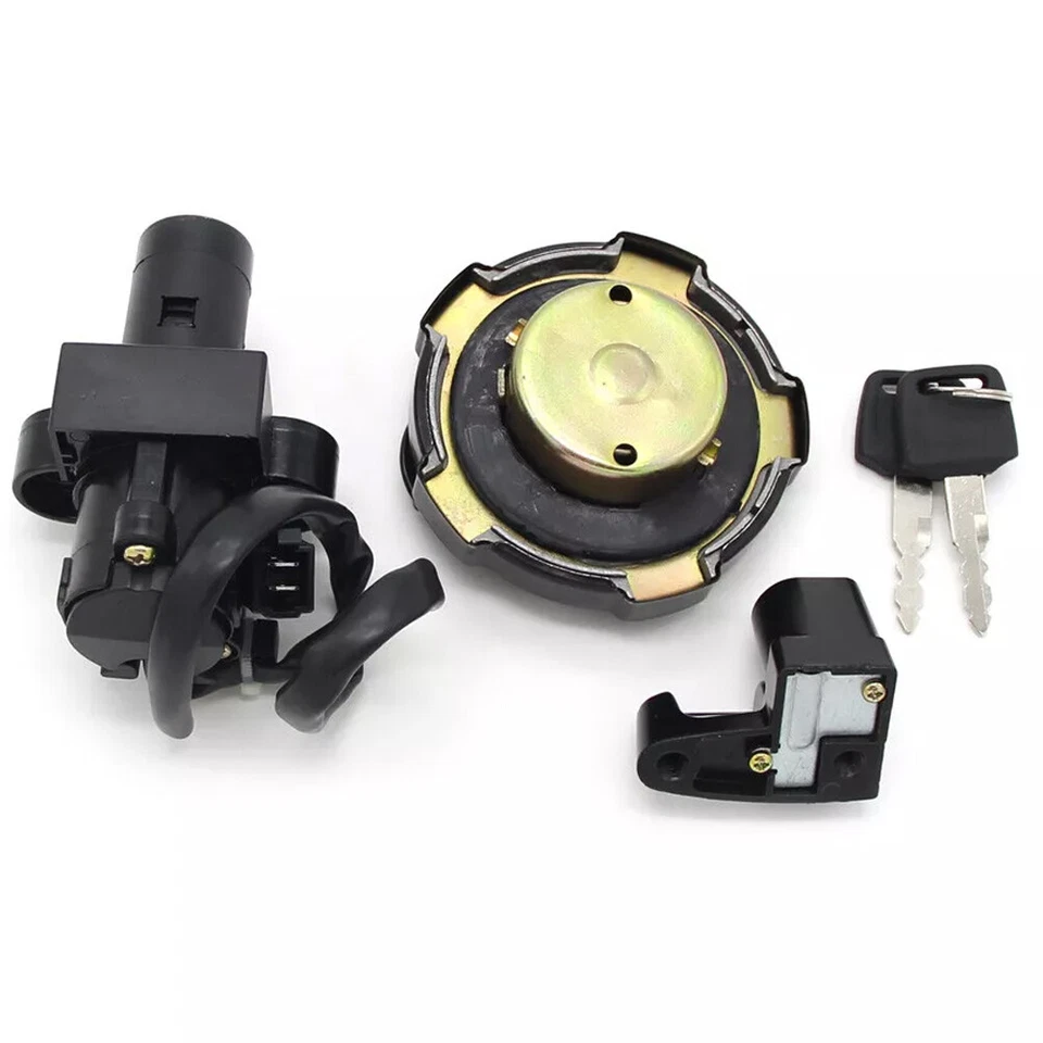 Juego de llaves de bloqueo de asiento con tapa de combustible interruptor de encendido para Honda XR650 XR650L 1993-2024 Foto 3 de 4