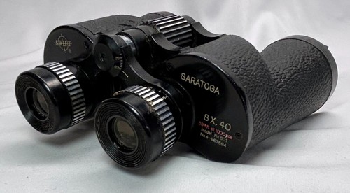 Swift Saratoga Binoculars 8x40 Model 801 with Leather Case & Lens Covers - Nice - Picture 5 of 12