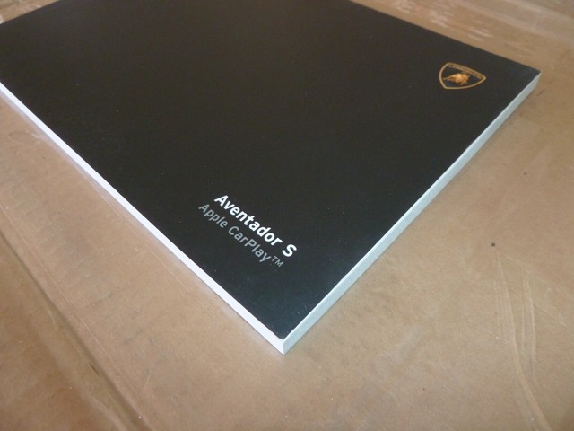 NEW OEM Lamborghini Aventador S Apple Car Play Book Manual Brochure