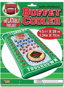 inflatable football buffet cooler