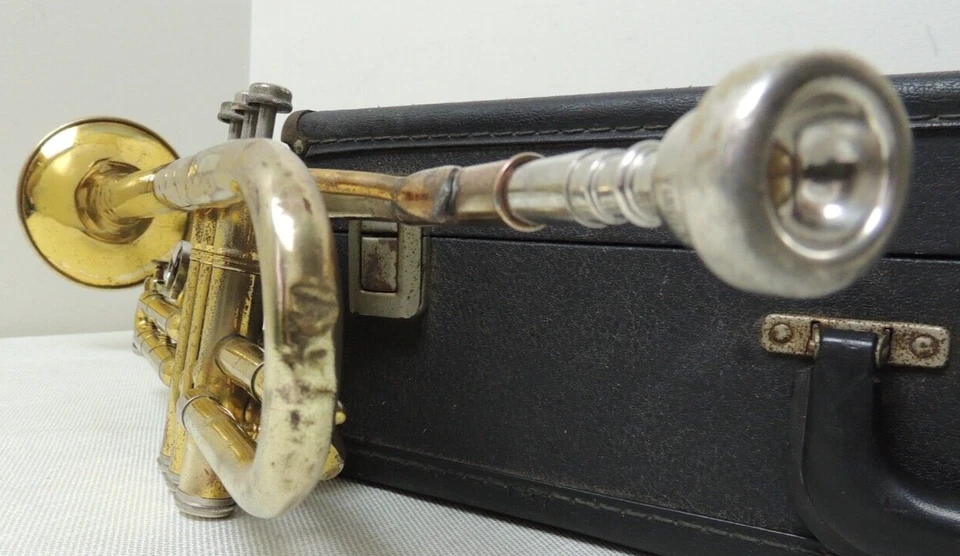 Trompeta King Bb 600🎺 1977 Cleveland EXTRAS Bach 5c boquilla, estuche SN 642821 Foto 4 de 4