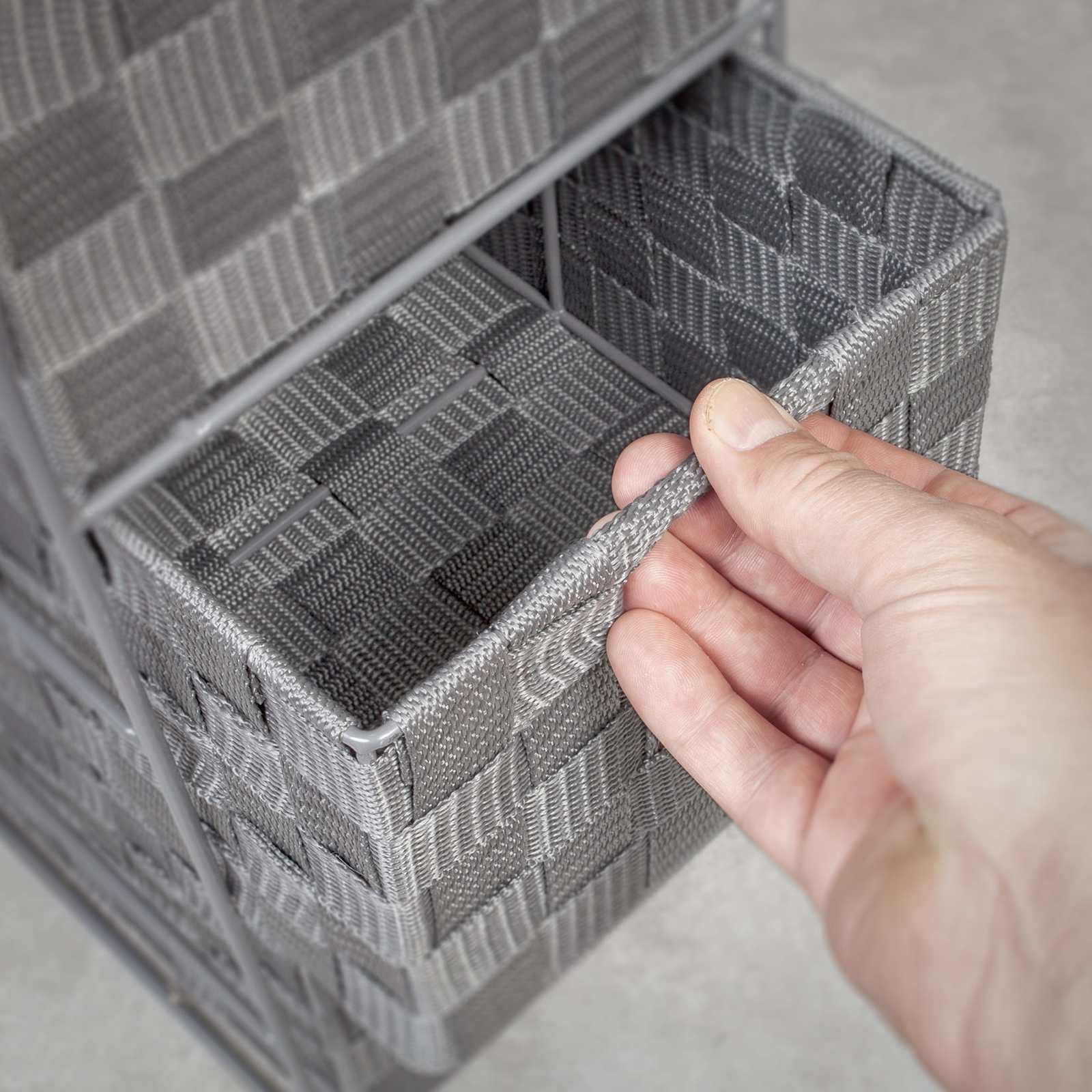 EHC 4 Drawer Storage Unit for Bedroom / Bathroom Grey eBay