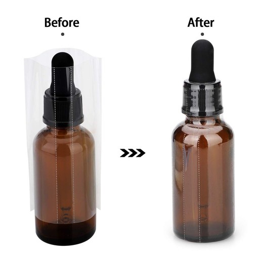 Heat Shrink Wrap Films- Shrink Seal Glass Bottle Liquid Dropper Bottles 200pcs - Picture 6 of 12