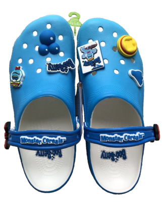 Crocs Classic Boo Berry General Mills White Blue Clog 208855-100