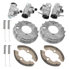 Front Brake Wheel Cylinders w/ Brake Drums Kit for Honda TRX300FW FourTrax 88-00