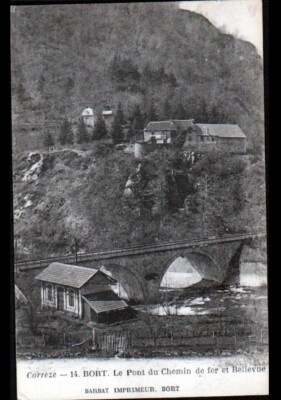 BORT / BELLEVUE (19) VILLAS & RAILWAY BRIDGE early 1900