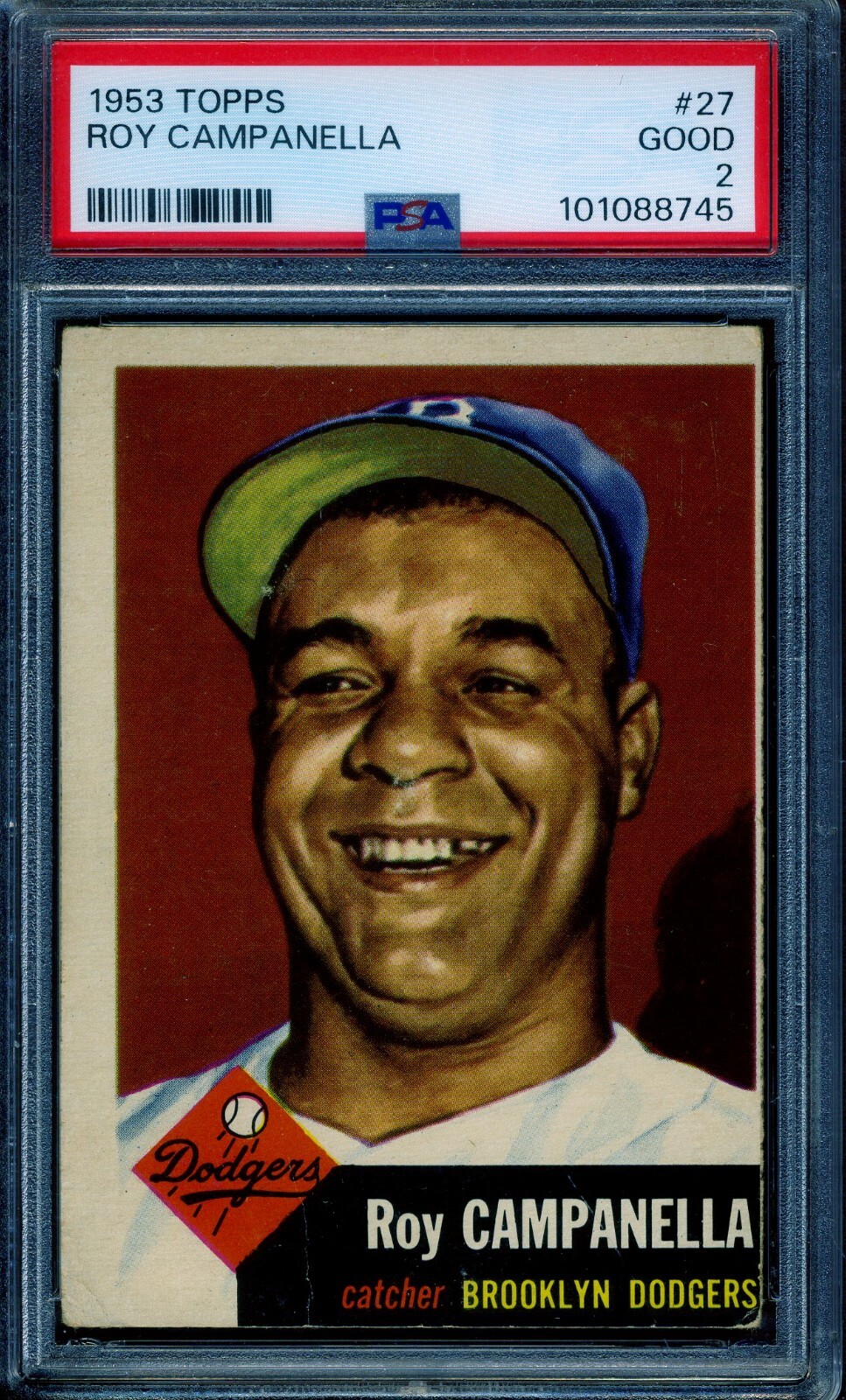 1953 Topps #27 Roy Campanella PSA 2 GOOD *Brooklyn Dodgers*