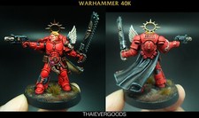 Warhammer 40K dipinto Blood Angels Captain Miniatures dipinto Space marine