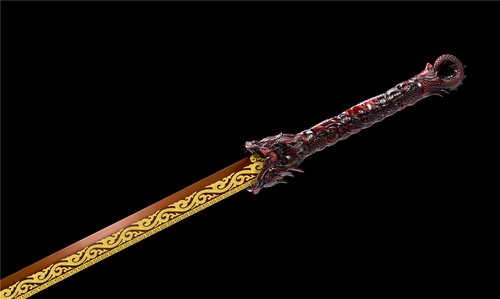44''Red Dragon Broadsword 1095 Carbon Steel Chinese Tang Dao Functional Sword - Picture 11 of 14