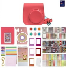 Deluxe Stylish Fun Accessory Kit for Fujifilm Instax Mini 9 Camera Flamingo