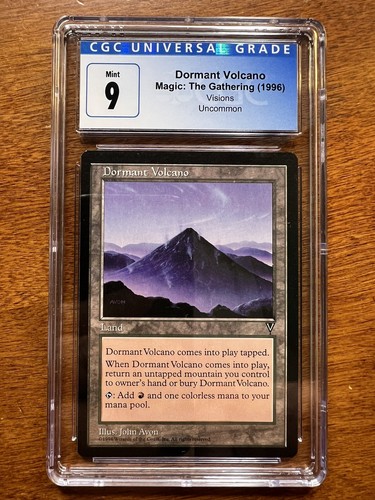 Dormant Volcano MTG Visions (1996) CGC 9 Mint