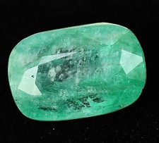 Natural Muzo Colombian Emerald 4.70 Ct Certified AA Cushion Shape Gemstone