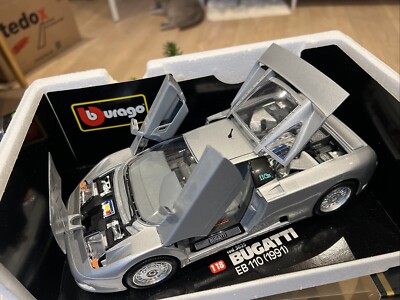 23 Bburago 1:18 Bugatti 11 Gb 1991 schwarz Modellauto Modelcar Burago EB 110