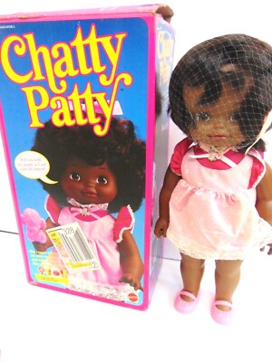 1983 Mattel African American Chatty Patty Talking Doll in Original