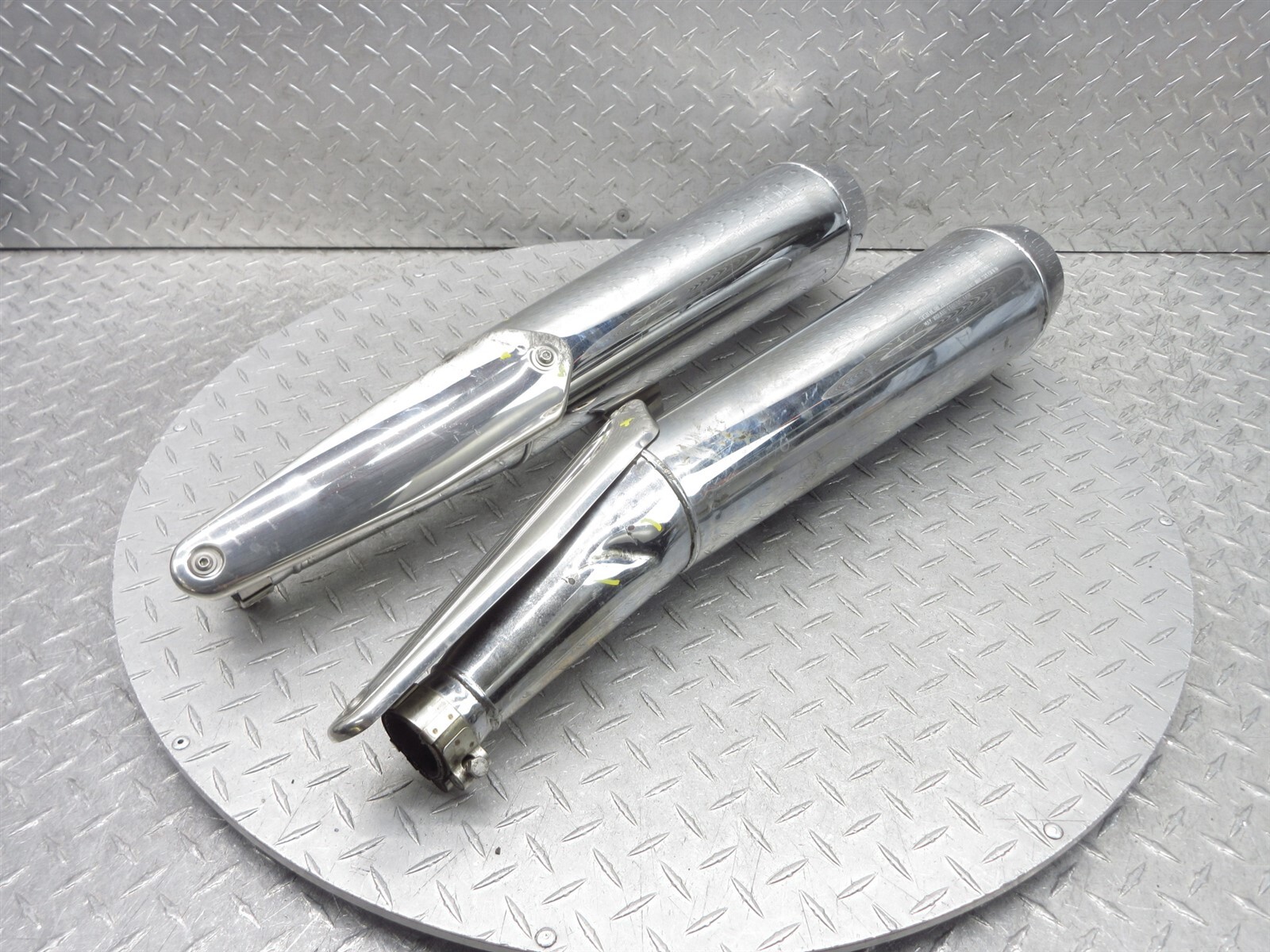 2011 08-13 Moto Guzzi V7 LL Stone Left Right Exhaust Muffler Pipe Silencer Pair