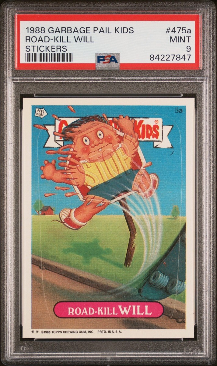 1988 Topps Garbage Pail Kids OS12 Road-Kill Will 475a BANNER ERROR