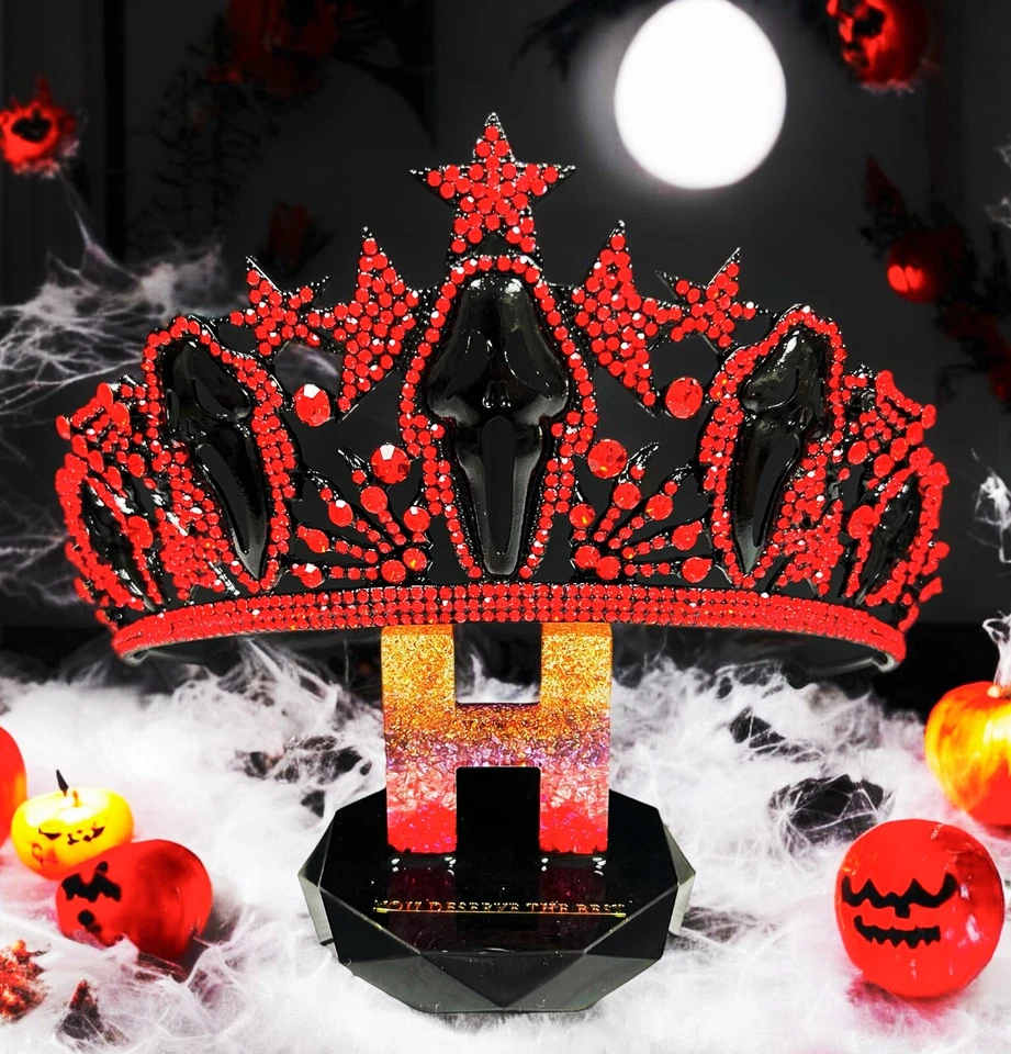 Scream the Movie, Scream Crown, фильм ужасов, черная корона на Хэллоуин, красный кристалл - Изображение 4 из 4