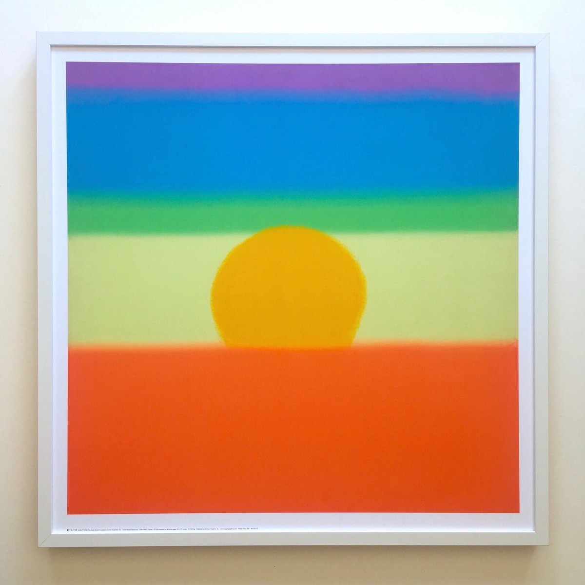 ANDY WARHOL FOUNDATION LITHOGRAPH PRINT FRAMED POP ART POSTER