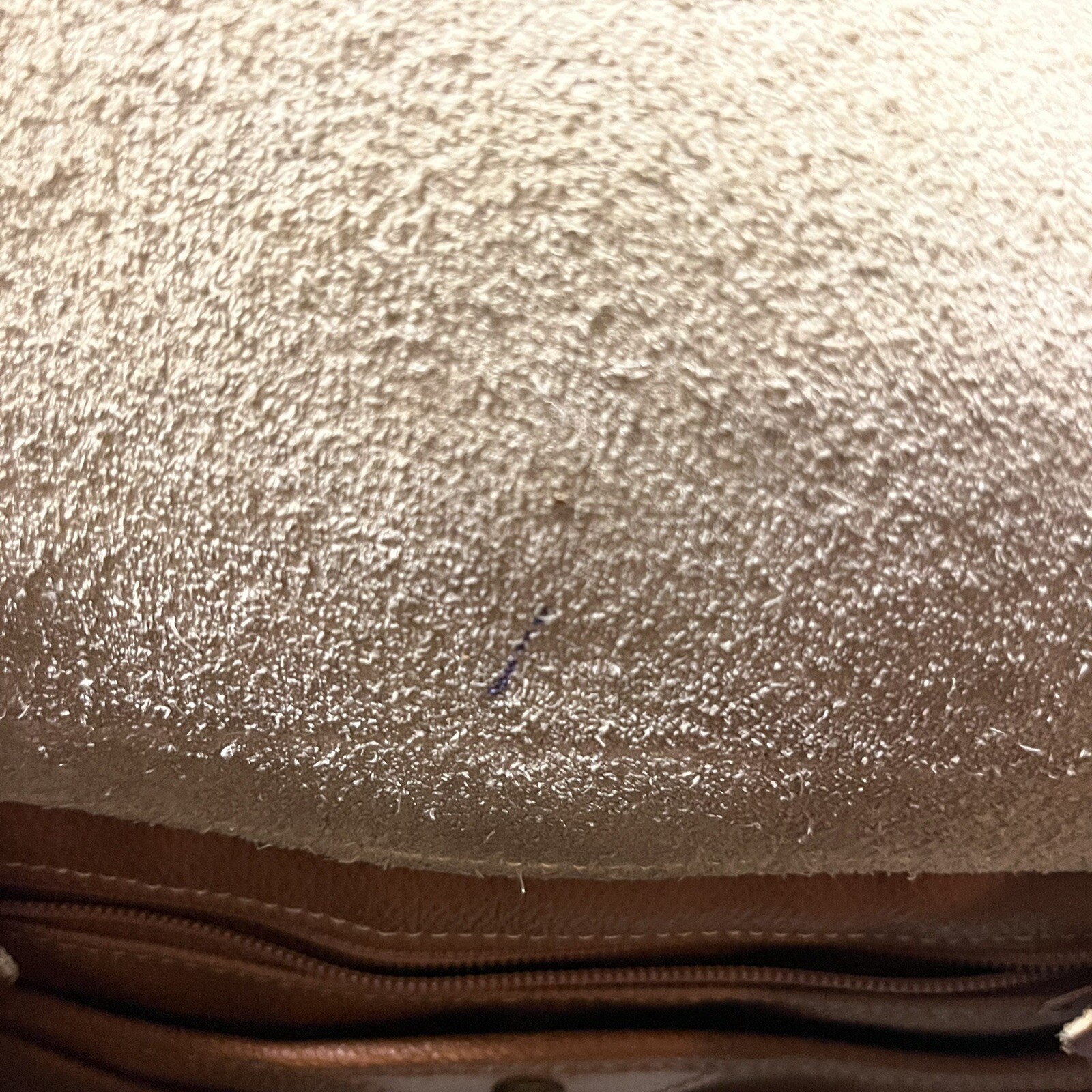 Vintage Dooney & Bourke Purse R25 Medium Essex Bone British Tan Leather thumbnail 21