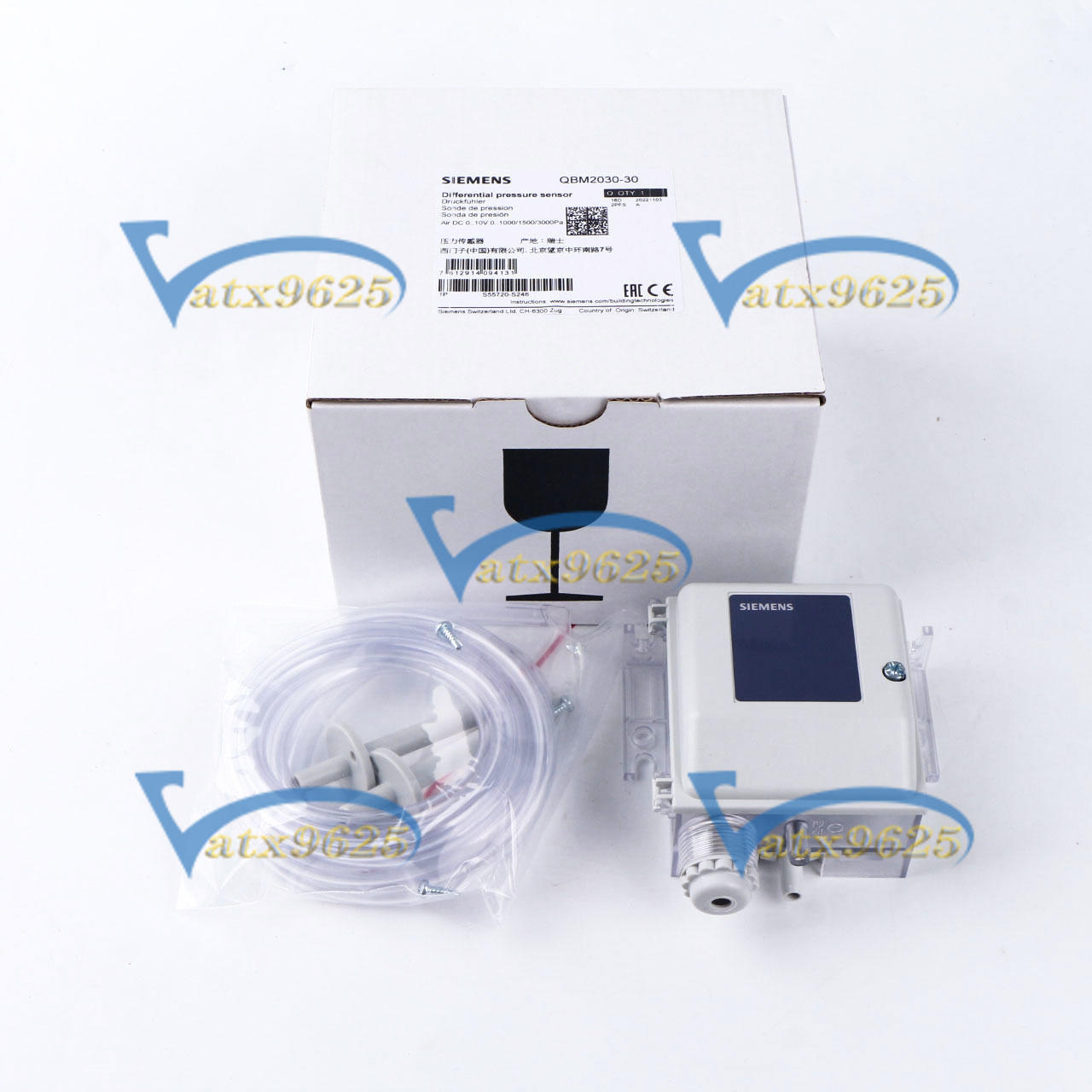 ONE New Siemens QBM2030-30 Air Differential Pressure Sensor