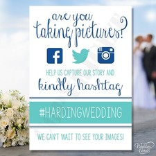 Are you taking Pictures Photos Uploads No Don't Share on Social Media Wedding A4